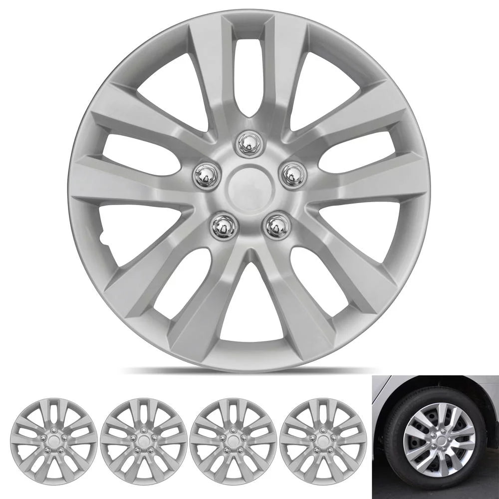 16 Inch Silver Replica Wheel Covers (4 Pieces) C230578