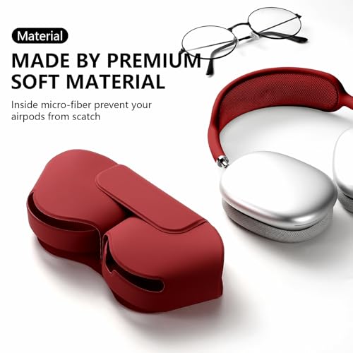 Black PU Leather Carrying Case for Headphones T1656