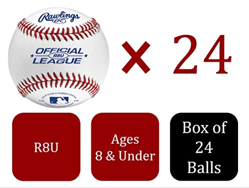 24 Count Official League Practice Baseballs L3635