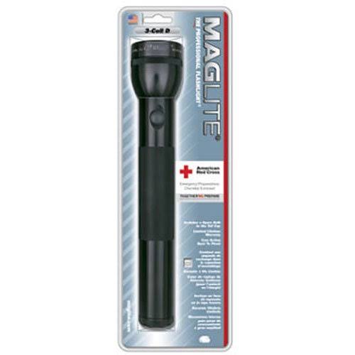 Heavy-Duty Incandescent 3-Cell D Flashlight Black N404798