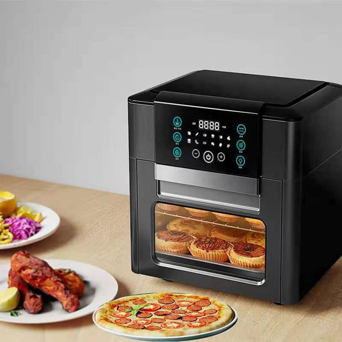 12L Air Fryer Oven Toaster Rotisserie Dehydrator with LED Digital Touchscreen M197