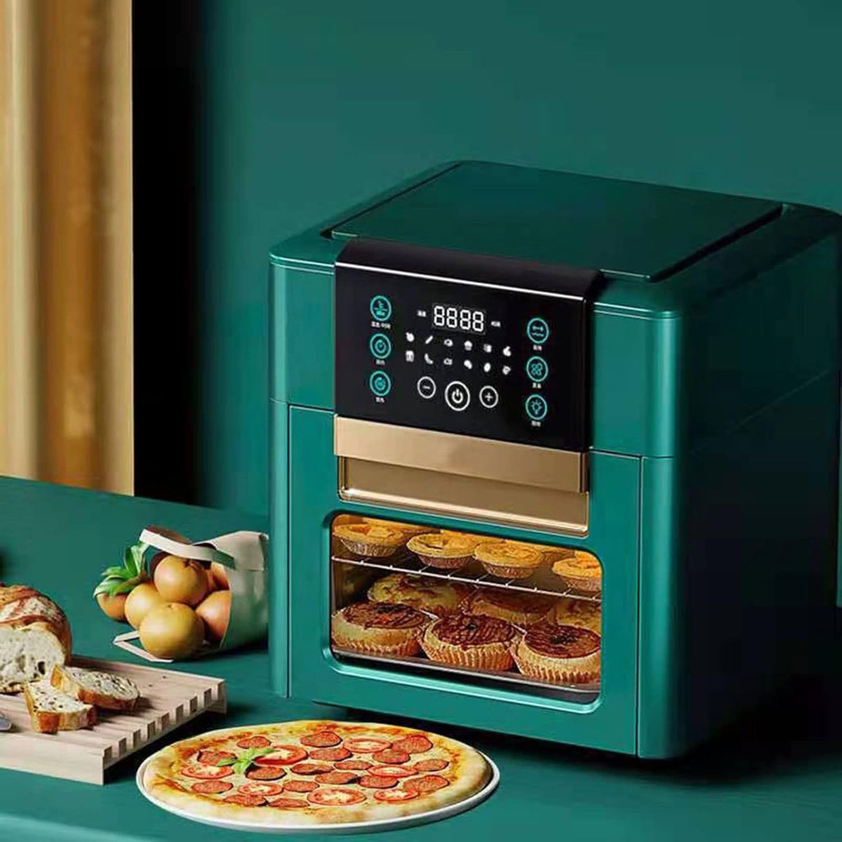 12L Air Fryer Oven Toaster Rotisserie Dehydrator with LED Digital Touchscreen M197
