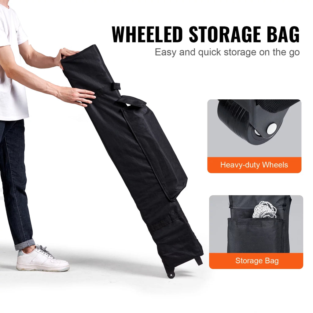 10 x 10 ft Pop Up Canopy Tent with Roller Bag and 4 Sandbags F443263