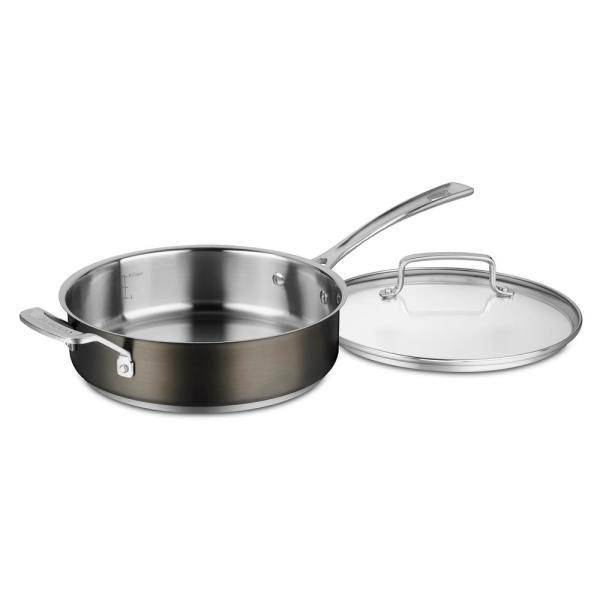 11-Piece Black Stainless Steel Cookware Set Q2485