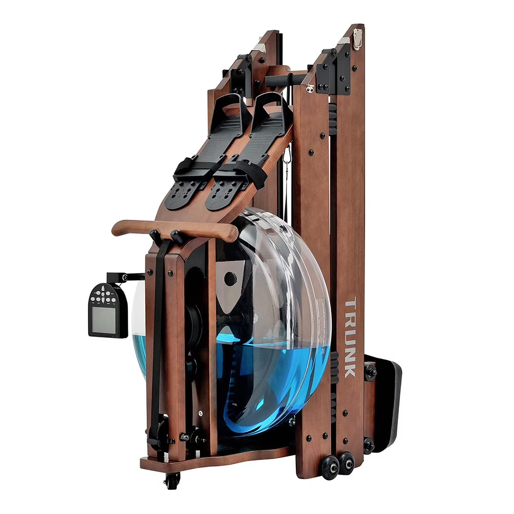 Foldable Solid Wood Water Rowing Machine With LCD Monitor E212528