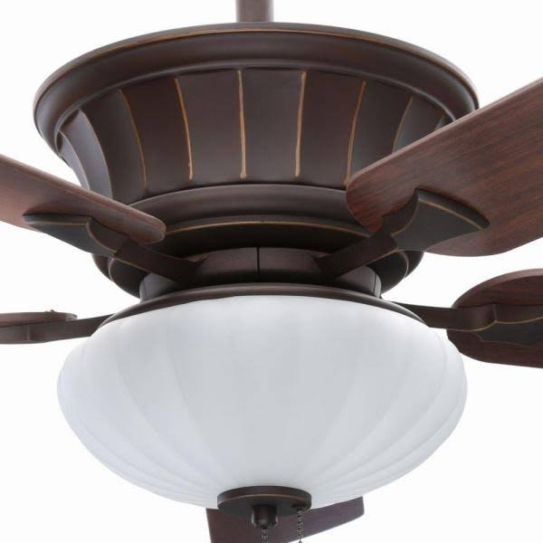 Oil Rubbed Bronze Ceiling Fan with Light Kit G549
