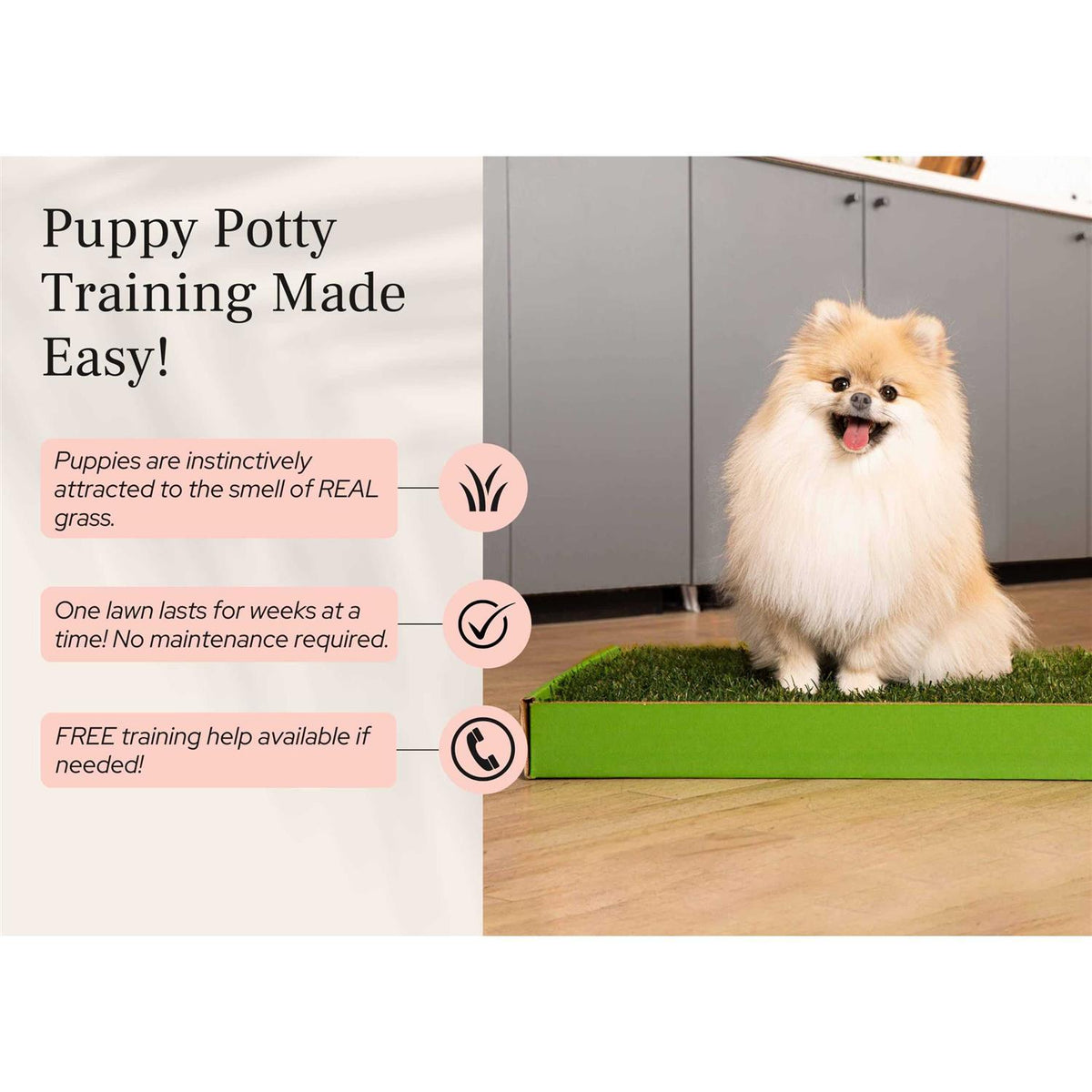 Real Grass Puppy Pee Pads A41669