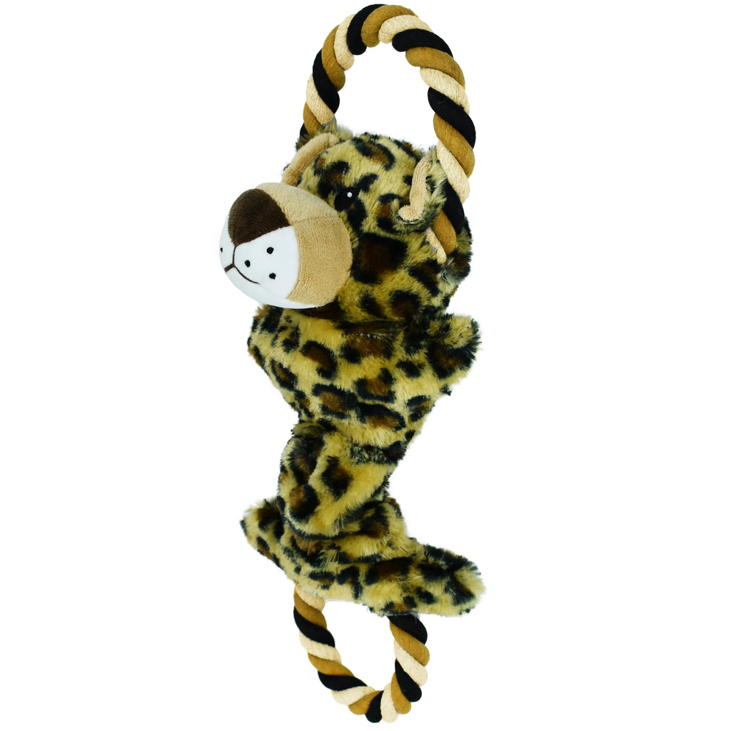 Leopard Dog Toy with Rope D392784