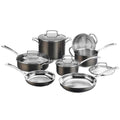 11-Piece Black Stainless Steel Cookware Set Q2485