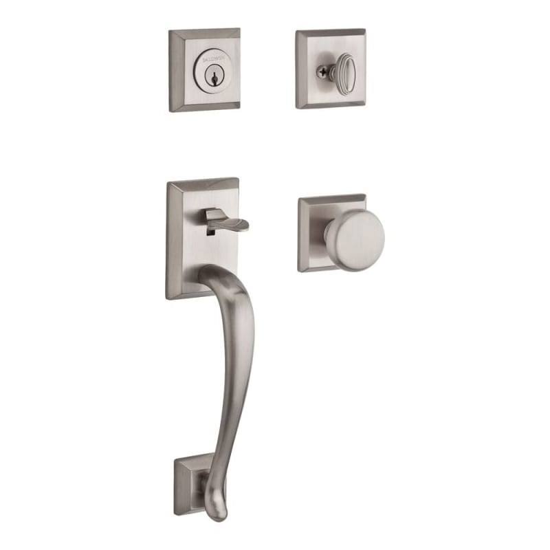 Satin Nickel Single Cylinder Keyed Entry Handleset T759