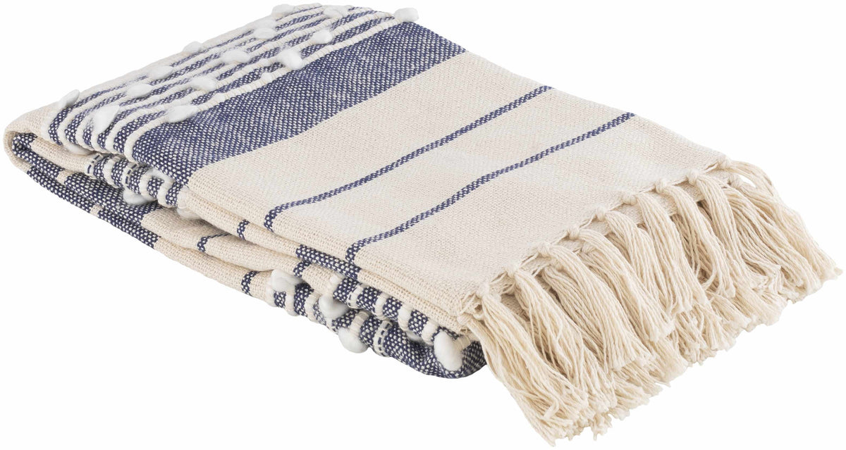 Cotton Throw Blanket with Tassel G873592