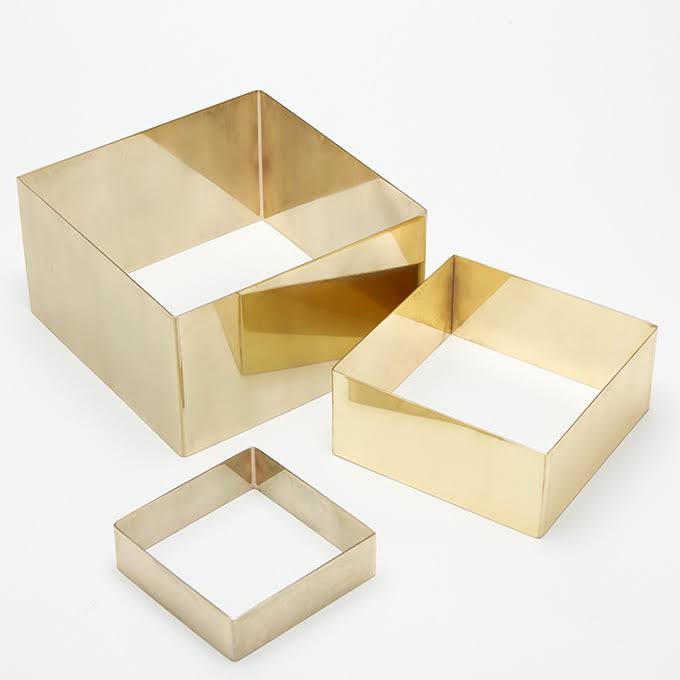 3-Piece Gold Square Riser Set E281572