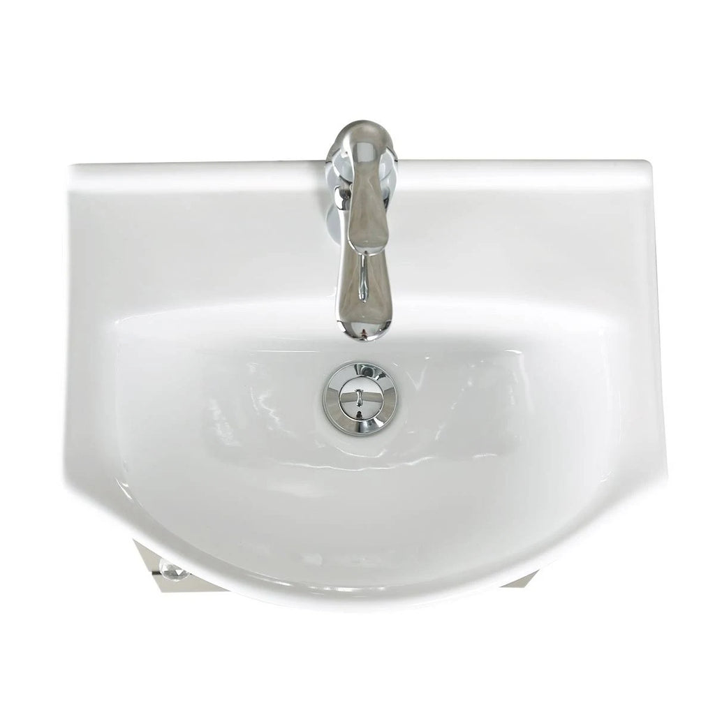 White Bathroom Sink Vanity Cabinet with Faucet and Drain G823541