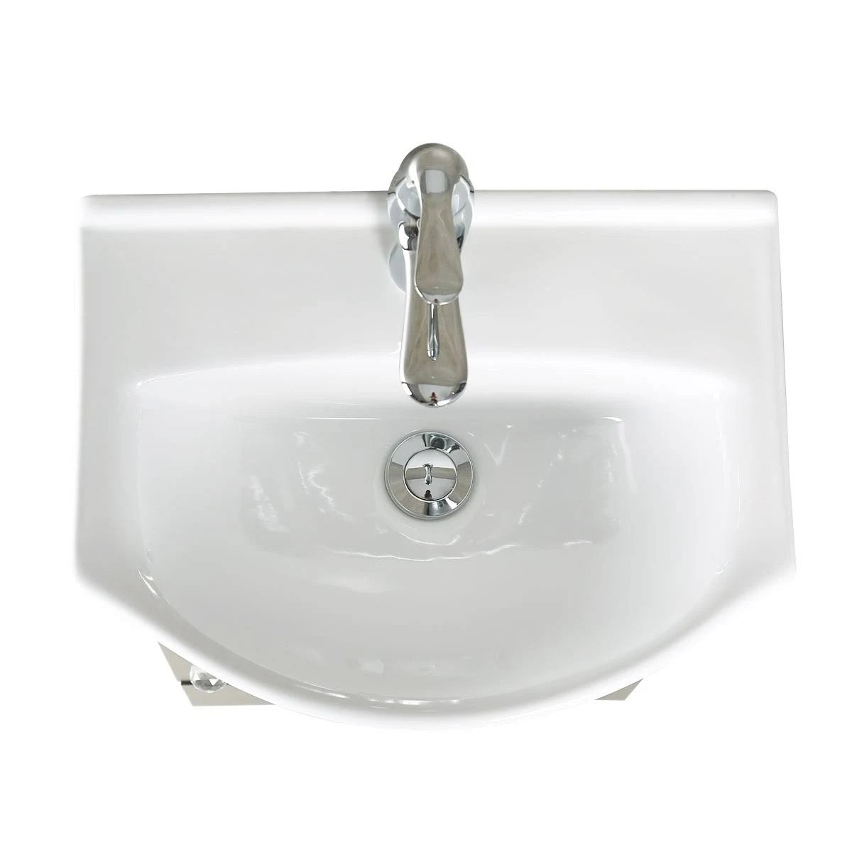 White Bathroom Sink Vanity Cabinet with Faucet and Drain G823541