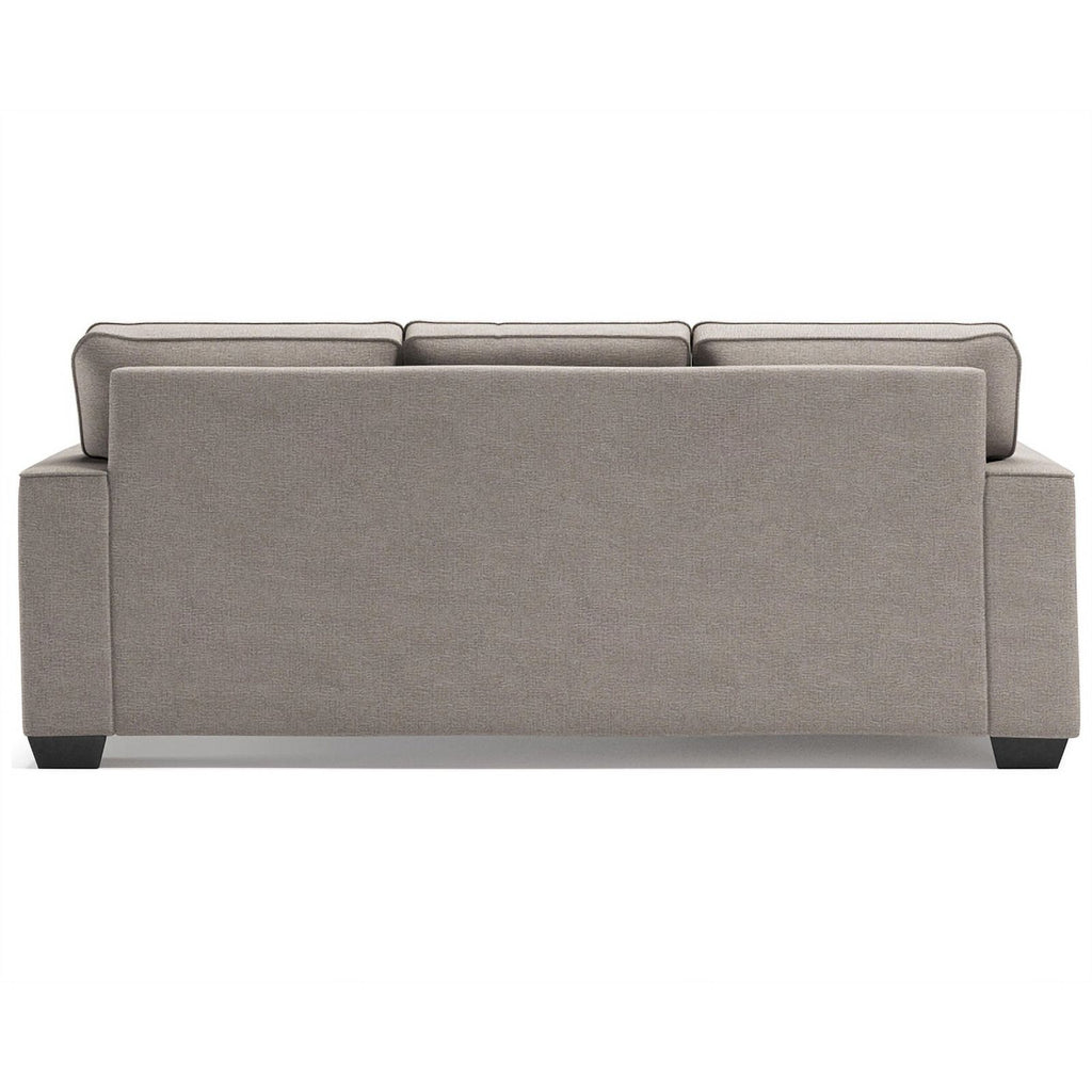 Modern Fabric & Wood Sofa Chaise in Stone Light Gray I347707