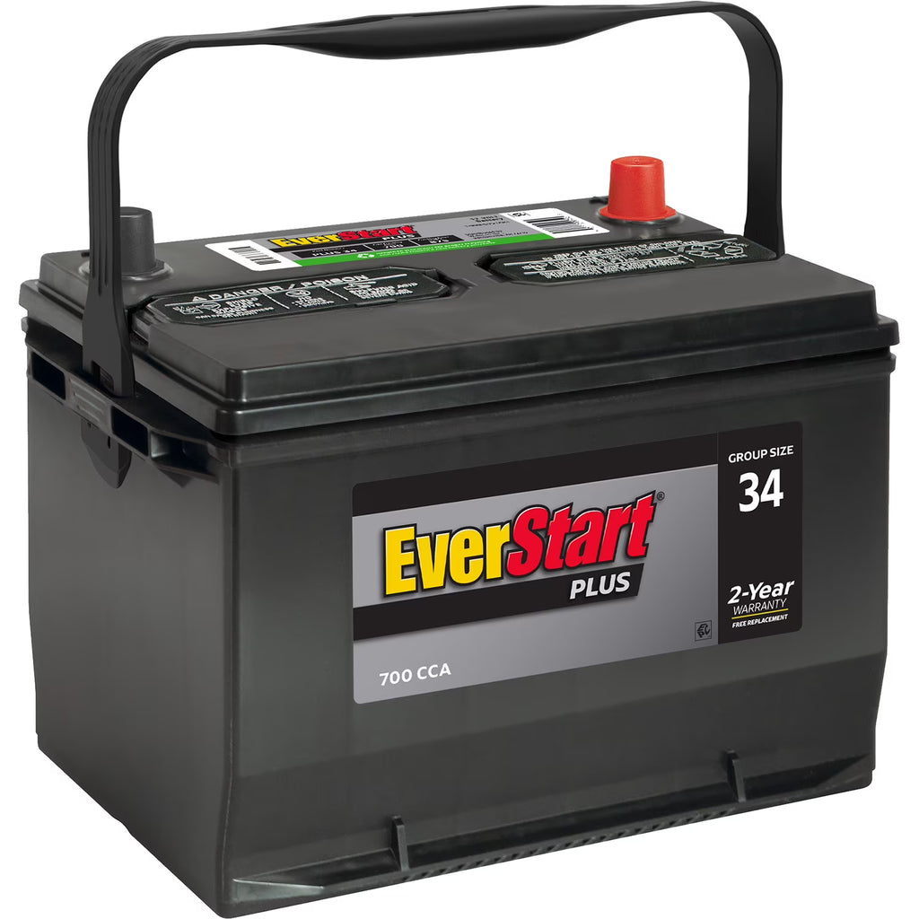 Lead Acid Automotive Battery, Group Size 34 12 Volt, 700 CCA J1465
