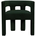 Green Boucle Fabric Accent Dining Chair W36490