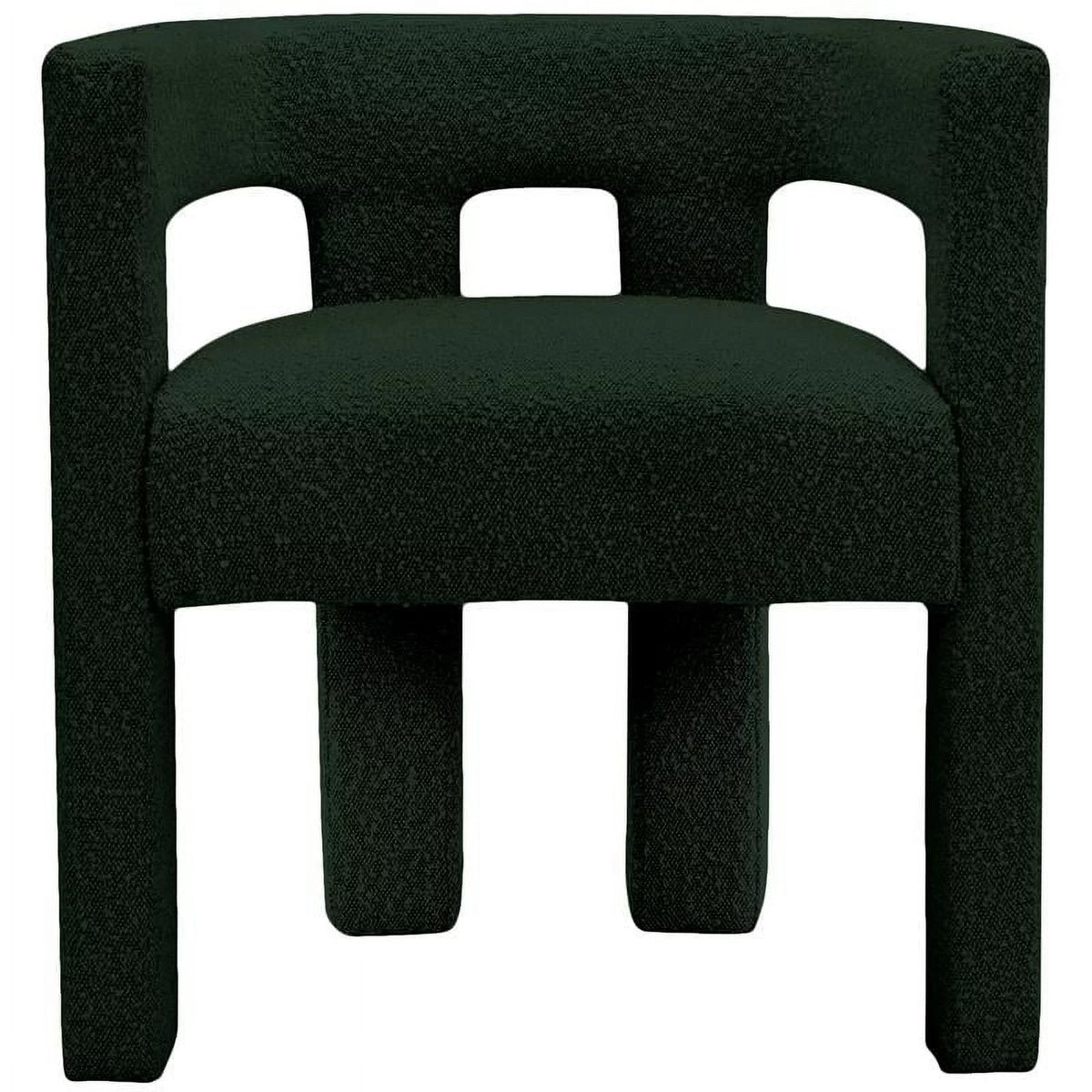 Green Boucle Fabric Accent Dining Chair W36490