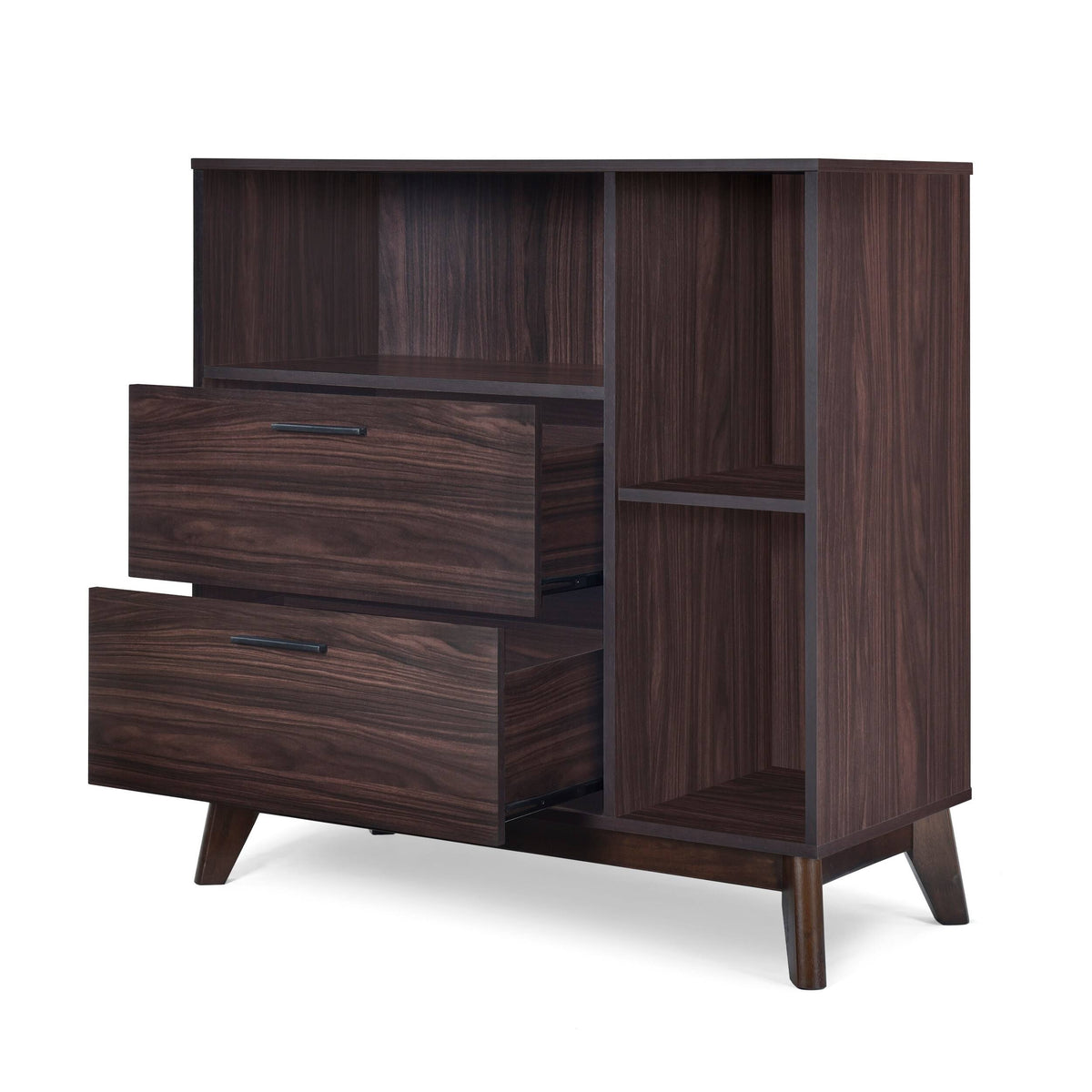 2 Drawer Cabinet Sonoma Gray Oak/Walnut M69875