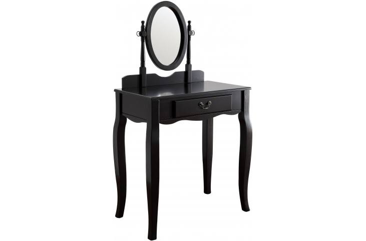 Black Vanity with Stool H801