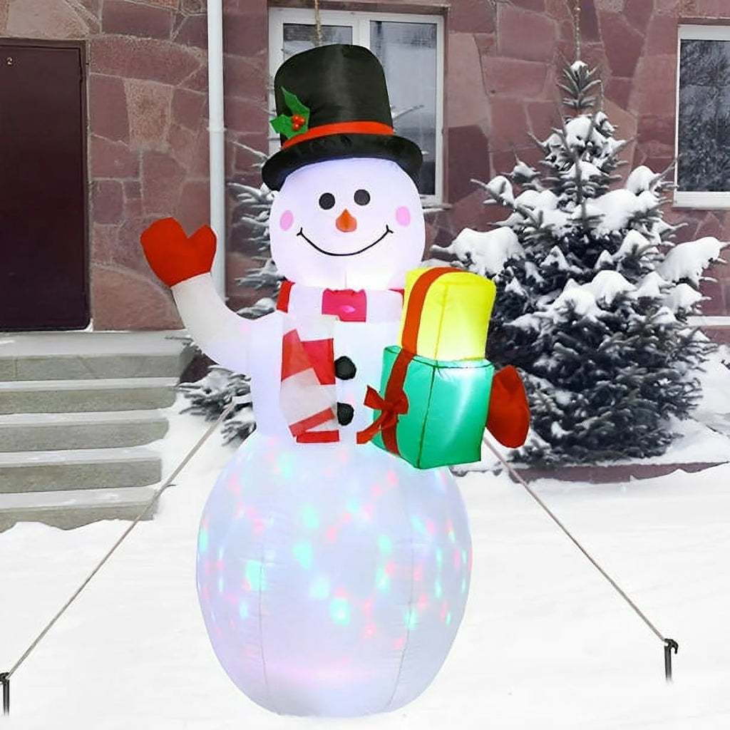 Snowman Christmas Inflatables with Rotating LED Lights R403
