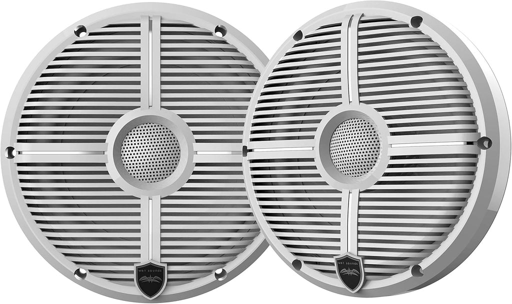 6.5" White Grill Marine Speakers I81272