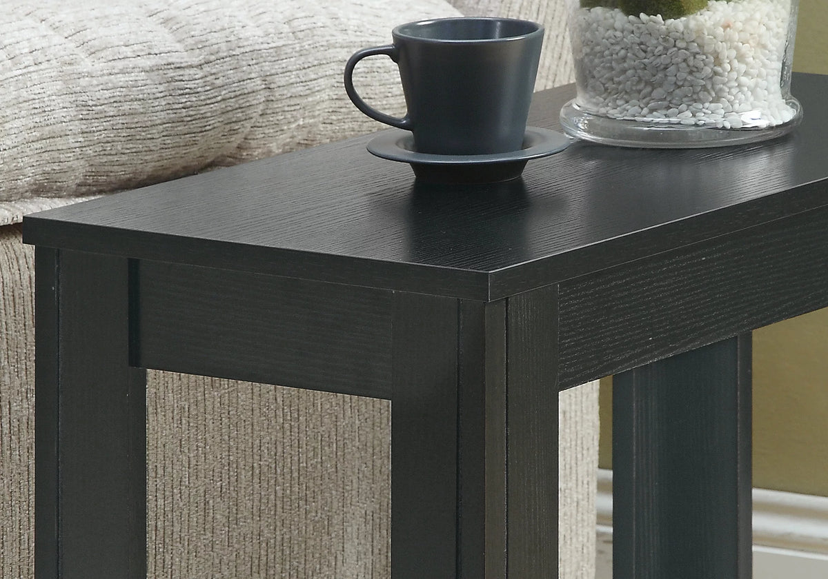 Black Transitional Rectangular Accent End Table Q82513