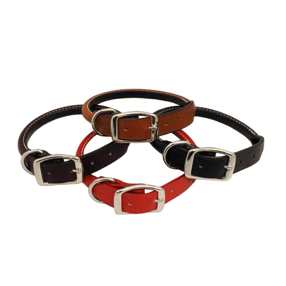Leather Rolled Dog Collar E986400