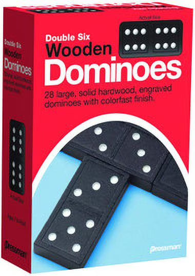 Double Six Wooden Dominoes A3405