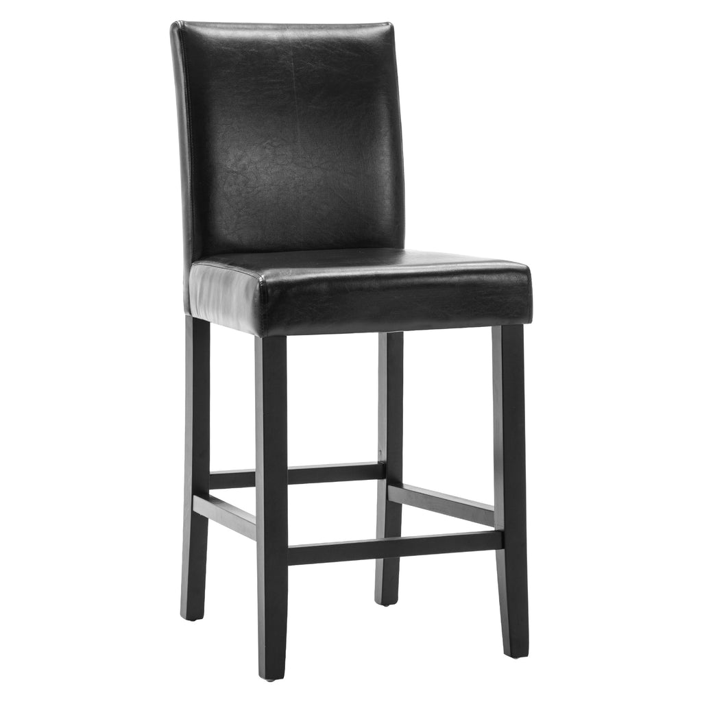 Black PU Leather Bar Stools, Set of 2 C969