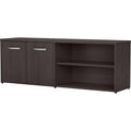 Storm Gray Storage Cabinet with Doors and Shelves M762
