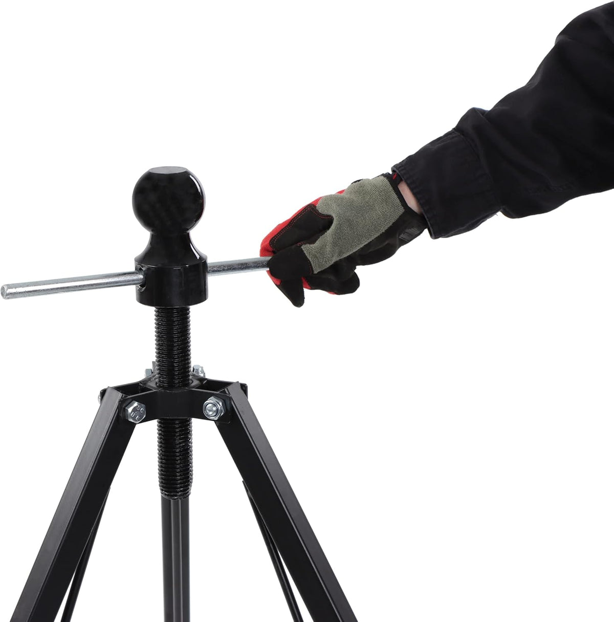 Gooseneck RV Stabilizer Tripod 2-5/16in Ball Joint 7500lb Cap 5th Wheel Adjustable Jack Q413435