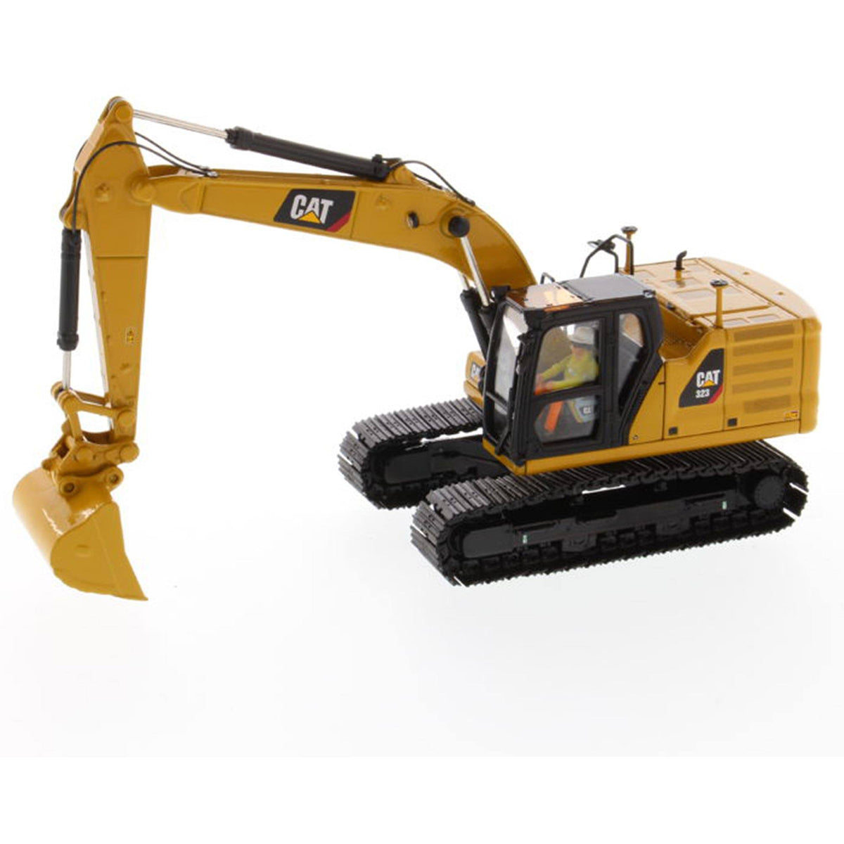 1/50 Diecast Hydraulic Excavator with Operator and 4 Work Tools O26863