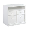 4 Drawer White Storage Cabinet W89625