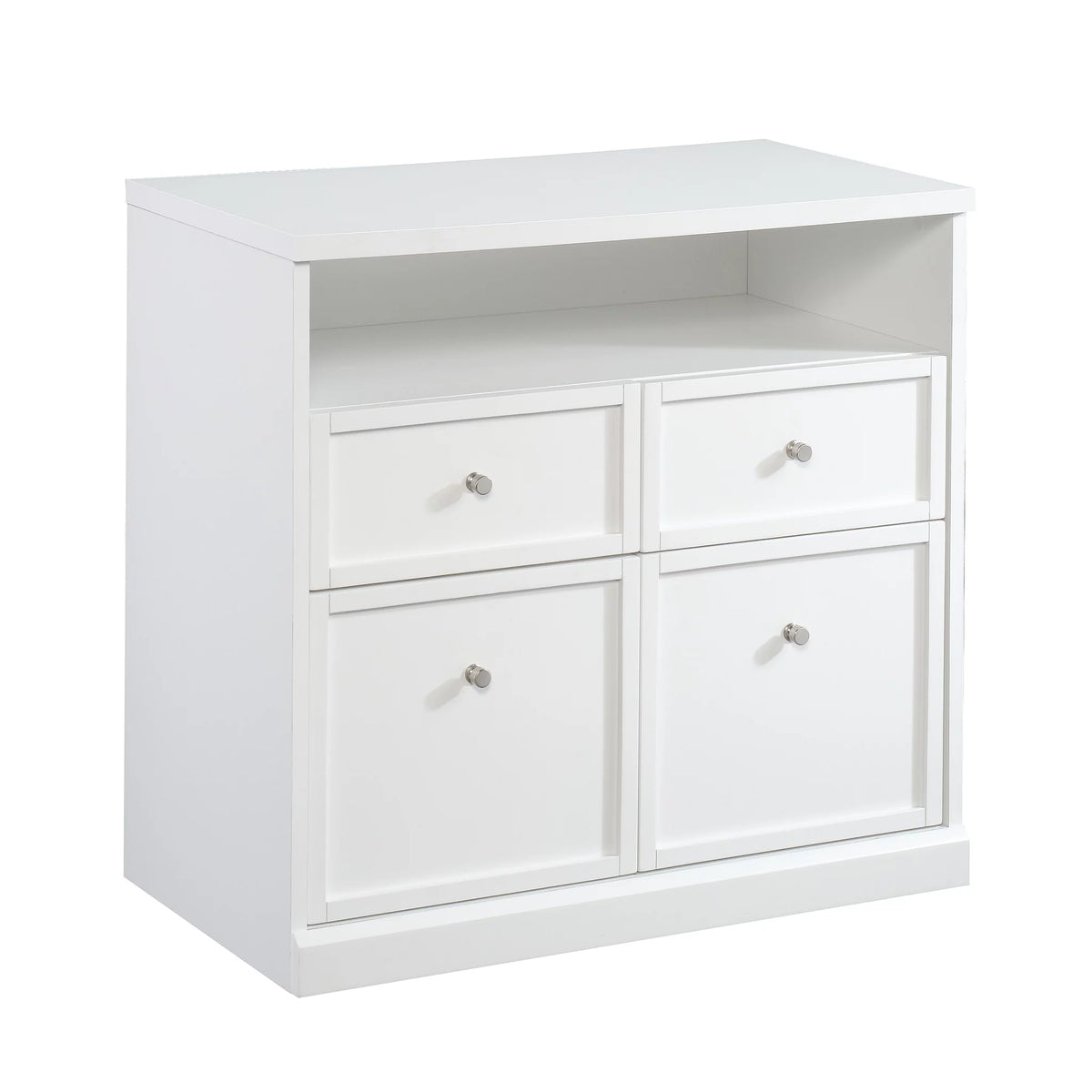 4 Drawer White Storage Cabinet W89625