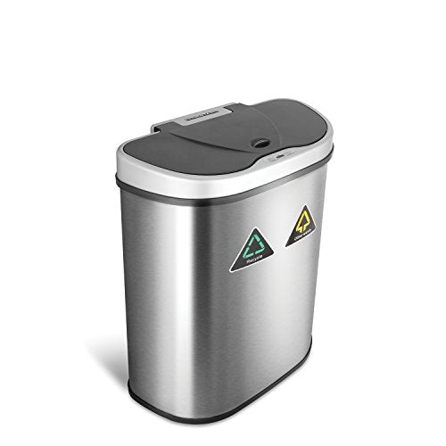 Automatic Touchless Motion Sensor 18.5 Gal. Stainless Steel Trash Can H56311