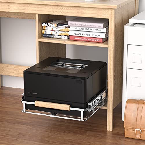 Extendable Slide Out Cabinet Organizer Pull Out Pantry Shelves Drawers Under Sink Sliding Basket, Adjusted Width 16.1"-26.3", 2 Pack N35101