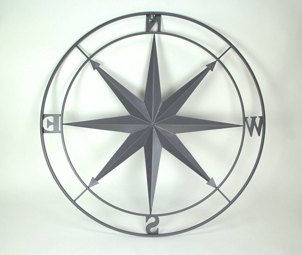 Metal Compass Rose Wall Hanging 36 in. P5623