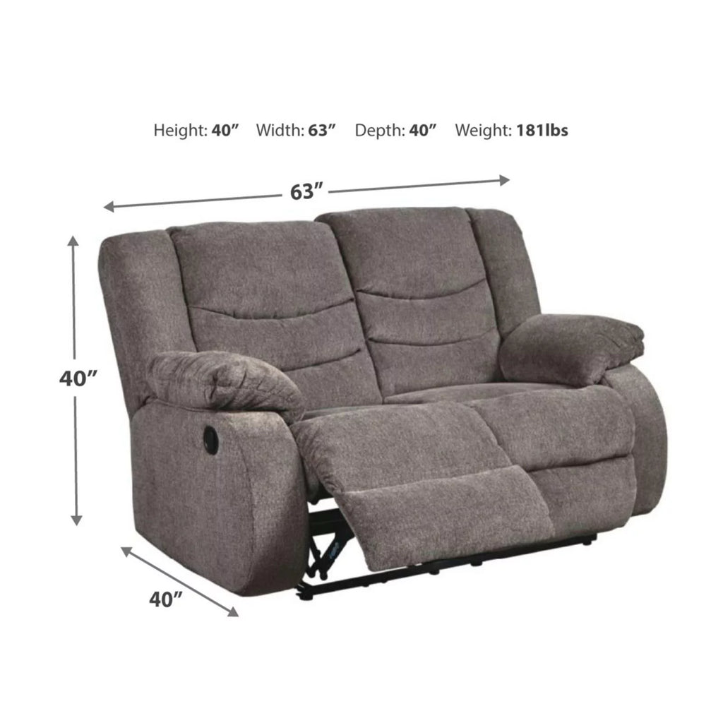 Mocha Reclining Loveseat T202