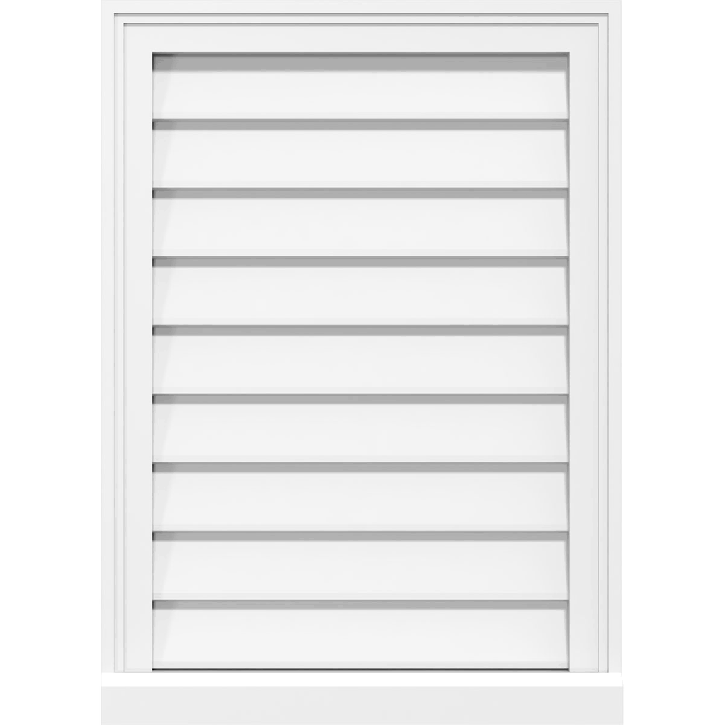 Vertical Surface Mount PVC Gable Vent H7298