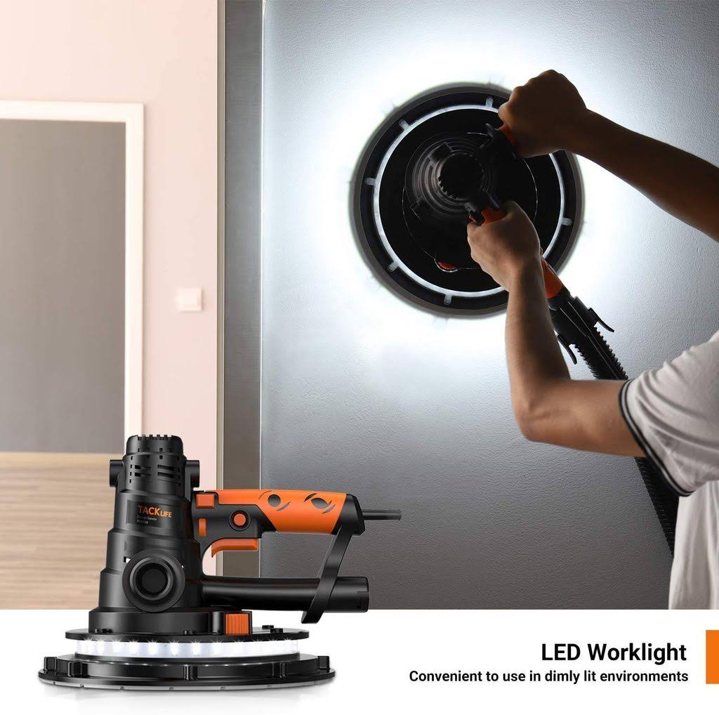 800W Electric Drywall Sander with 12 Pcs Sandpapers and Carry Bag Z686