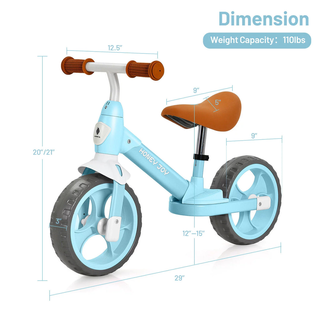 Blue No-Pedal Toddler Balance Bike A584