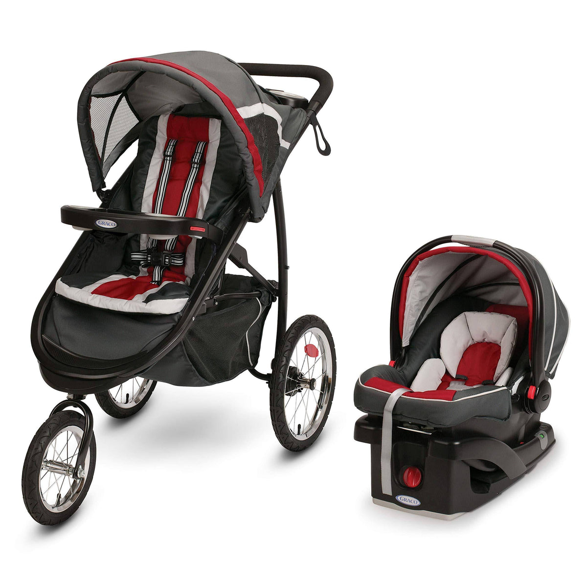 Chili Red Black Travel System E8136