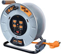 75 Feet 12AWG Power Outlet Cord Reel with USB Charging Ports T32150