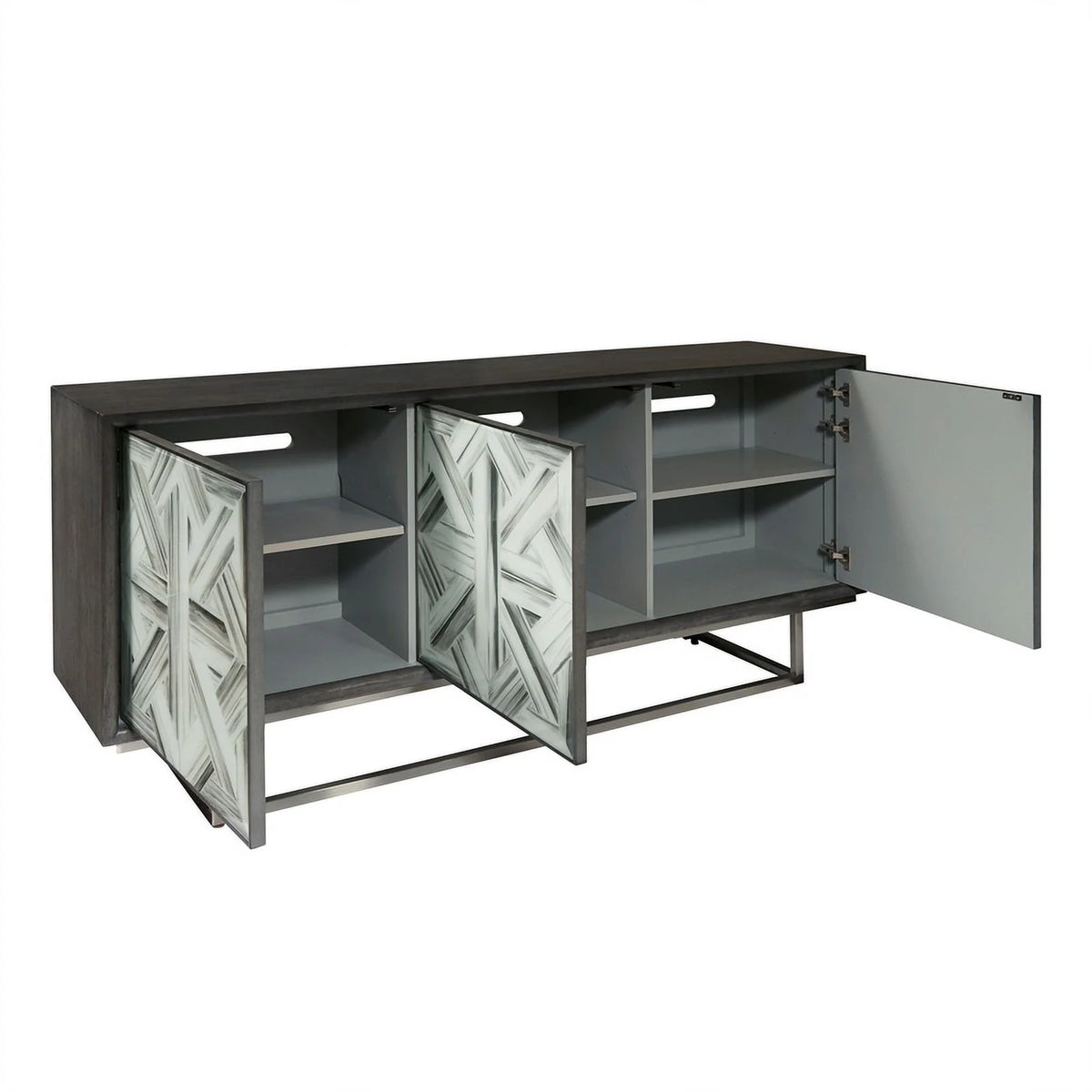 3-Door Wood Credenza with Adjustable Shelf G853