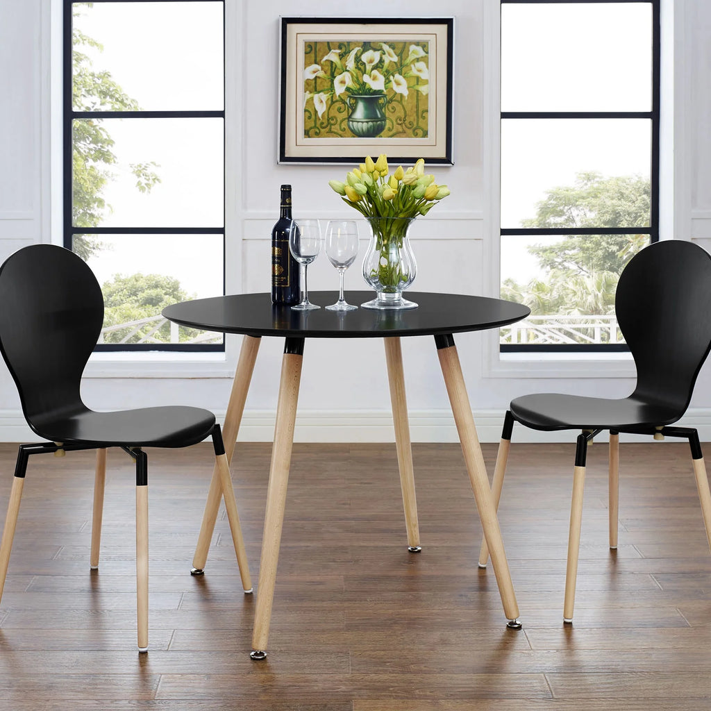 Black Round Dining Table L51551