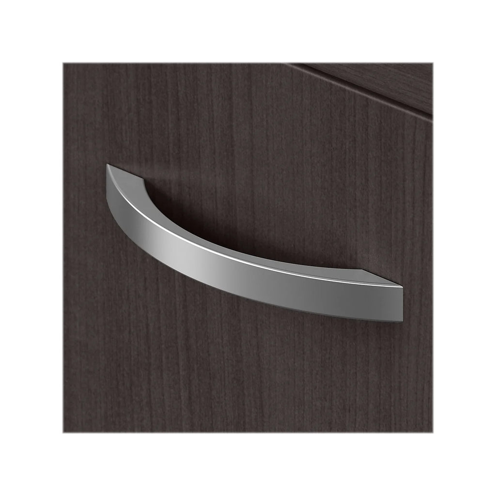 Storm Gray Storage Cabinet with Doors and Shelves M762