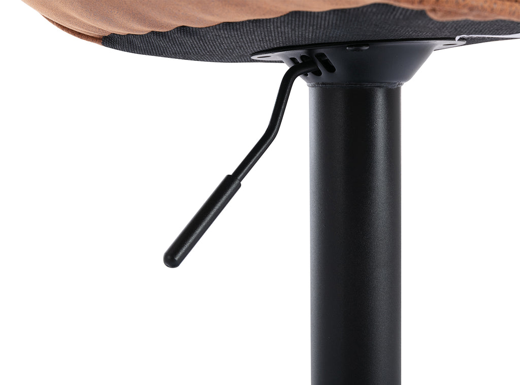 Modern Swivel Leather Bar Stools Set of 2 S638789