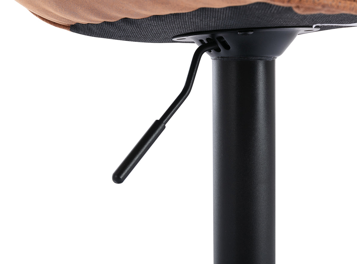 Modern Swivel Leather Bar Stools Set of 2 S638789