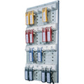Key Rack, 24-Tag Capacity, Gray Plastic Z7230